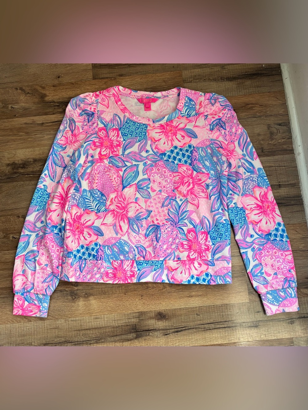 Lilly Pulitzer Pink Isle Snappy Turtle     Size-S EUC